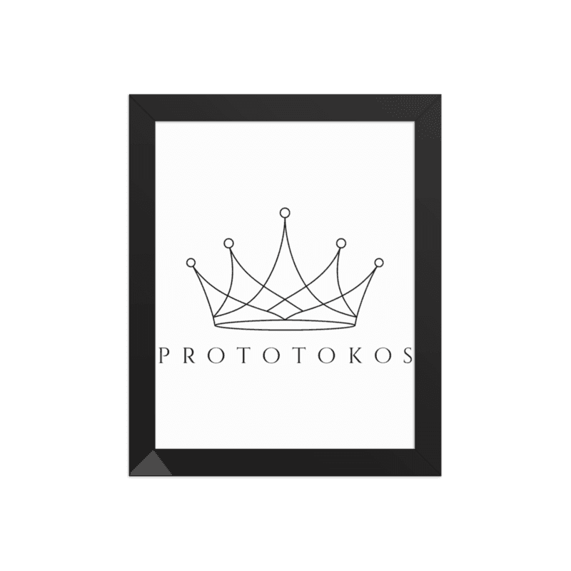 PROTOTOKOS — Prototokos Crown Framed Poster