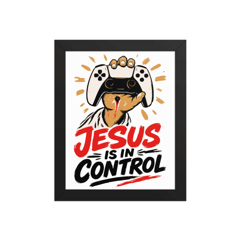 PROTOTOKOS — Jesus Is in Control Framed Poster