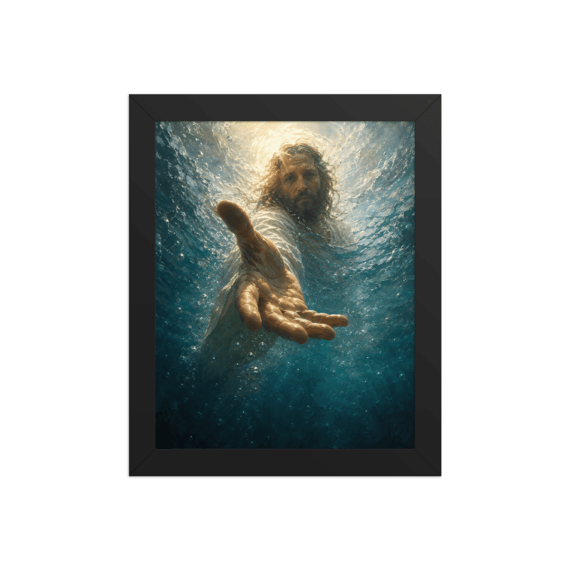 PROTOTOKOS — Take My Hand — Deep Waters Framed Poster