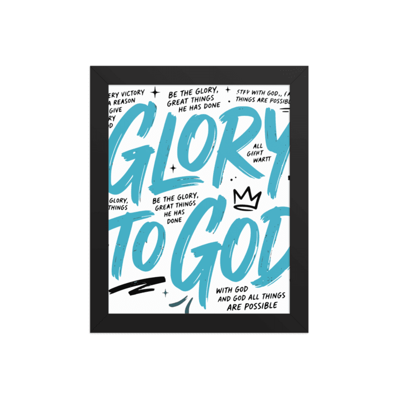 PROTOTOKOS — Glory to God — Bold Framed Poster