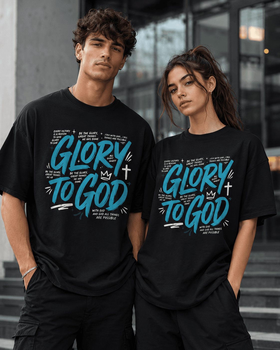 Glory To God I Premium Short Sleeve Tee