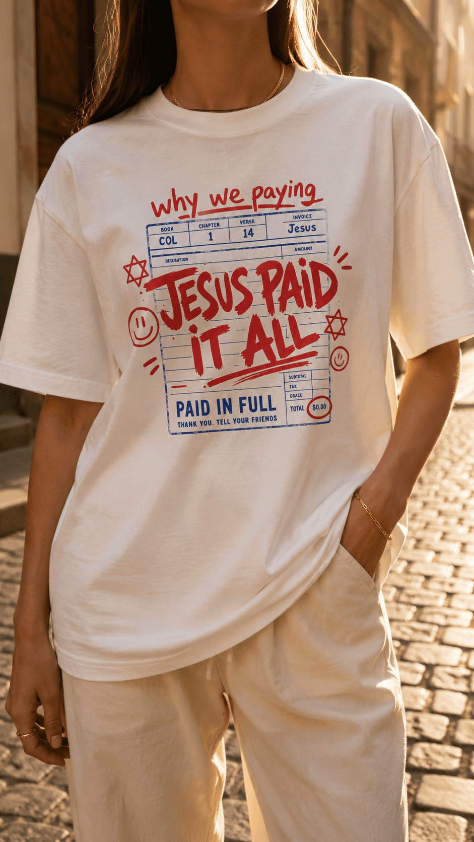 Jesus Paid It All | Women’s relaxed v-neck t-shirt